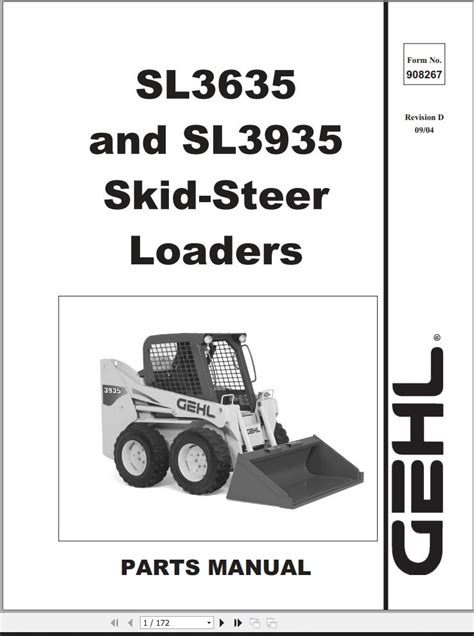 SL3635 & SL3935 Skid Steer Loaders Parts